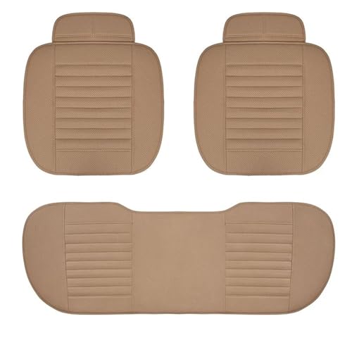 Housse de siège auto en cuir PU beige pour sublimer et protéger l'intérieur de votre SUV