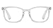 Reducblu Square Reading Glasses for Women - Oversized Readers Ladies - Clear Frame +0.50