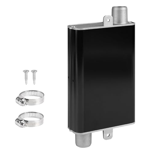 SUPAWAY 1 Pièce Silencieux d’échappement 24mm Tuyau d’échappement en alliage d’aluminium pour chauffages diesel & groupes électrogènes avec clips et...