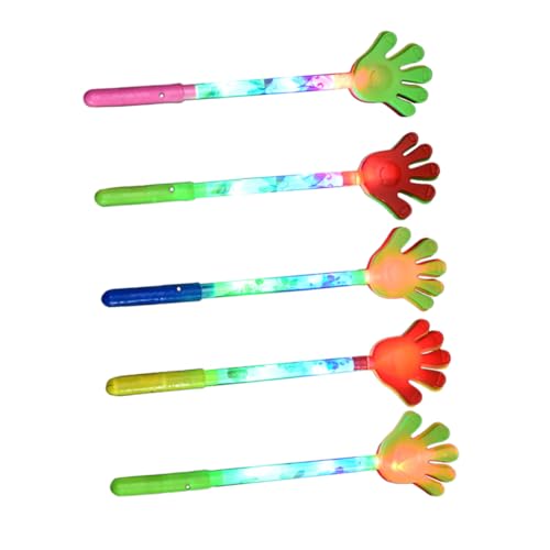 SOIMISS 5 piezas Palmas Luminosas para Aplausos Juguetes de Animación para Sonido y Colores Brillantes para Fiestas Carnavales y Celebraciones