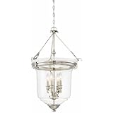 Minka Lavery Ceiling Pendant Chandelier Lighting 3298-613 Audrey's Point, 4-Light Fixture 240 Watts, Polished Nickel