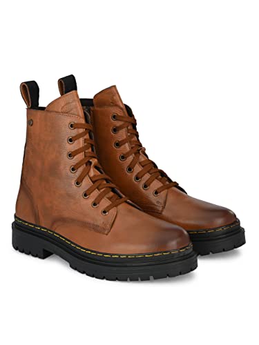 Image of Delize Men's Brown Grey Derby Boots
