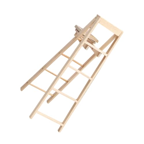 Vaguelly Échelle Bois Miniature pour Maison de Poupées Accessoire Décoratif pour Jardin et Intérieur de Maison pour Créer des Vie et la Créativité