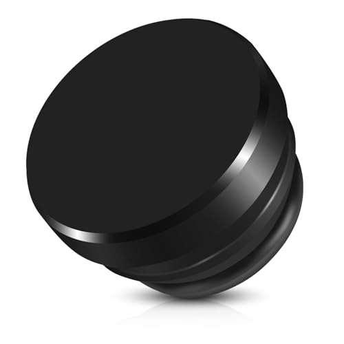 Image of Cigarette Lighter Cover 1 Pcs, Cigarette Lighter Plug Cover Dustproof Waterproof, Button Aluminum Fits Most Automotive Vehicles and Boats with Standard 12 Volt Power Source by XIOGZAXI (Black)