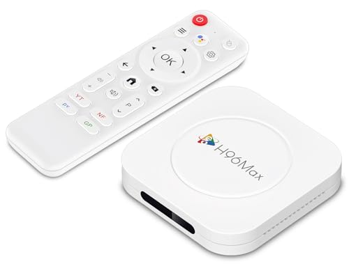 LEFFOT M1 Plus Android 14 TV Box 2025, 4GB RAM + 32GB ROM, 4K Ultra HD TV Decodificador, IP-TV Box con Decodificación 8K, Control de Voz, WiFi 6, BT 5.4, 100M Ethernet, HDR10, RK3528 Quad-Core A53