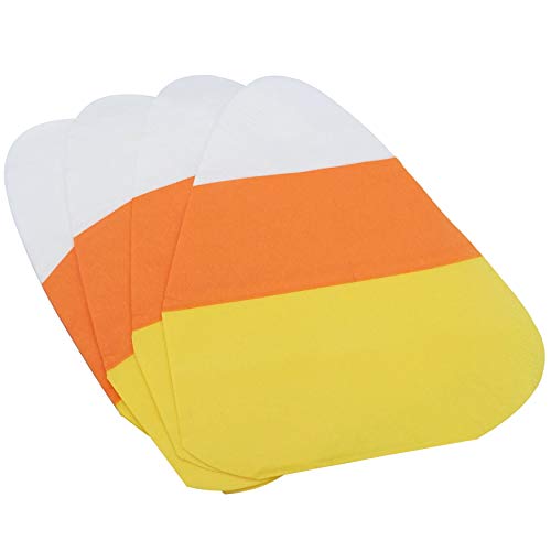 Halloween Party Napkins - 100 Pack Candy Corn Cocktail Disposable Paper Napkins 5" X 6" For Halloween Decoration And Halloween Party Events #TOP2