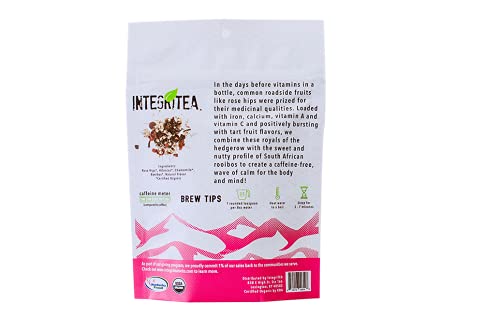 Integritea Feel Good Tulsi Tea With Lemon Myrtle Ginger Peppermint Cinnamon Pepper - Energizing Loose Leaf Herbal Tea Infusion - Caffeine Free Organic Herbal Tea #TOP1