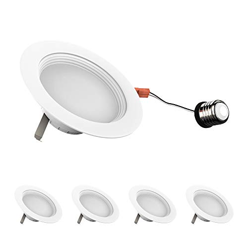 LEDMyplace 4-Pack 10W 4-inch Dimmable LED Downlights, Retrofit (Replace 65W), CRI 90+, 4000K