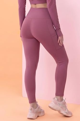 Image of KP Trendz Women's High Waist Gym Leggings with Side Pocket | Tummy Control Yoga Pants for Women | Stretchable Workout Tights for Running, Fitness, Gym & Activewear