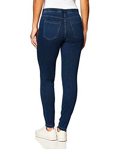 No Nonsense Women's Classic Indigo Denim Jean Leggings, Medium Wash Denim, XL - Image 5