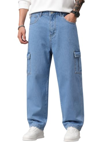Image of Men's Comfortable Casual Denim Jeans | Men's Solid Straight Fit Jeans | Mid Rise Denim Pants | Regular Fit Stretchable Jeans