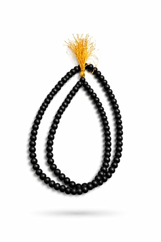 Image of Njels Karungali Mala 108 Beads Necklace | Karungali Wood Chain for Men | Black Beads Mala for Protection, Meditation, Spiritual Wear