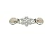 Clothes Clip - Cinch Together Your Dress, Sweater, Cardigan or Other Clothing - Handmade Snowflake Design