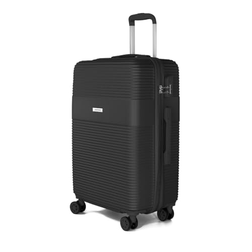 VOYAN Maleta Grande 23kg Bio 69x48x28,5, Maleta de Viaje para Facturar, Trolley Rigido ABS Ligero, Equipaje para Bodega Grande, Maleta Familiar 20kg Resistente con Cerradura de Seguridad, Negro