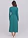 ANRABESS Long Sleeve Midi Dresses for Women 2025 Fall Fashion Casual Rib Knit Patchwork Tight Top Modest Flowy Dress Pocket Lake Green Medium