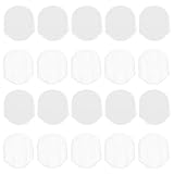 Parliky 40 Piezas de Almohadillas Transparentes para Clips de Oreja, Ligeras y Antideslizantes de Plástico, Soporte Cómodo para Pendientes Clip
