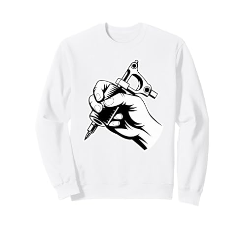 Tattoo Studio Minimalist Reaching Hands Tattooer Art Sweatshirt
