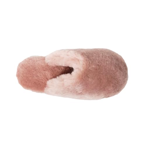 Womens Natural Sheepskin Fur Warm Slipper Comfy Slip on House Slippers Indoor Outdoor Scuff Slipper3