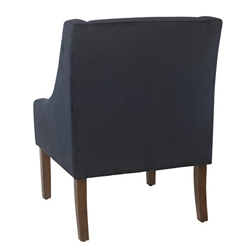 Image of HomePop Classic Swoop Arm Accent Chair - Navy
