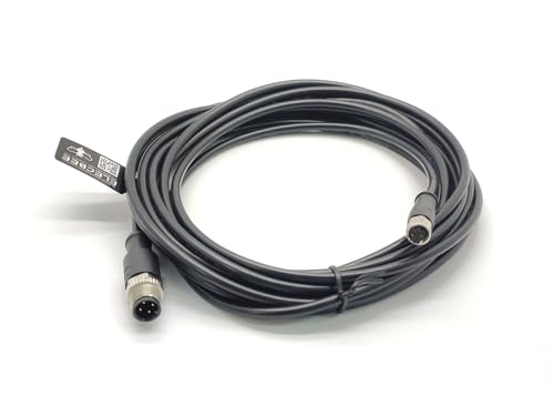 Câble M12 mâle 4 broches vers M8 femelle droit AWG22 durable - 3