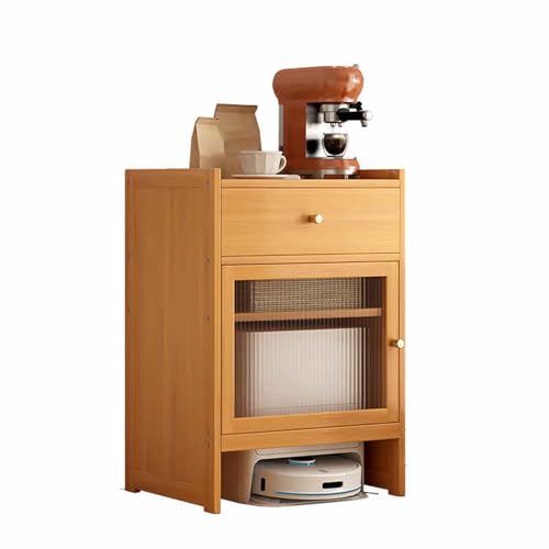 Soporte de vacío con estante y cajón ajustables, solución de almacenamiento que ahorra espacio para sala de estar y oficina