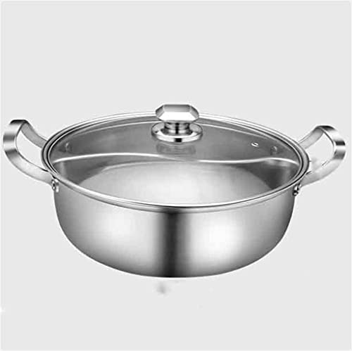 OQHAIR Yuanyang Cocina u Cocina Caliente u Cocina Especial u Cocina de inducción doméstica de una Pieza Cocina Caliente de Acero Inoxidable 304 u Cocina u (Color : A, Size : 32CM) (A 32CM
