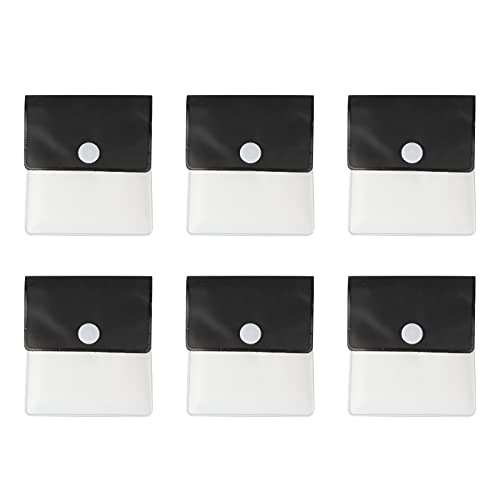 Tomedeks - Cenicero de bolsillo (6 unidades, resistente al fuego, PVC, sin olor, portátil, compacto) Cover