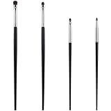 8Pcs Eye Makeup Brush Sets Mini Smudge Brush for Eyeliner Eyeshadow Brushes Eyeliner Brushes for Powder Gel Cream Liquid Concealer brush Eyeliner Blending Corner Highlighter Soft Natural Pony Hair