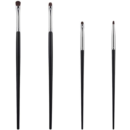 8Pcs Eye Makeup Brush Sets Mini Smudge Brush for Eyeliner Eyeshadow Brushes Eyeliner Brushes for Powder Gel Cream Liquid Concealer brush Eyeliner Blending Corner Highlighter Soft Natural Pony Hair