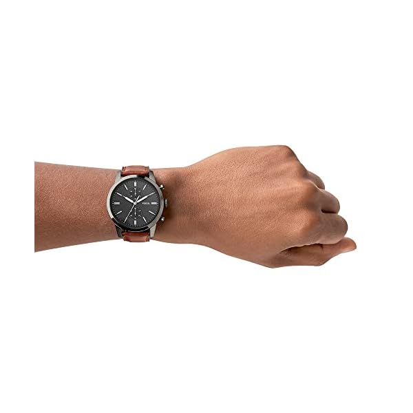 Fossil Watch with Leather Strap FS5522 - Image 3