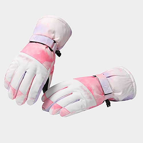 Gants de ski résistants à la neige chauds doublure polaire pour le snowboard