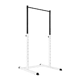 WASAI(ワサイ) 懸垂マシン ぶら下がり健康器 耐荷重150kg 9段階高さ調整 自重トレーニング 懸垂バー チンニングスタンド けんすいマシン ぶらさがり 懸垂台 公園の鉄棒 自宅フィットネス用 (BS312X白)