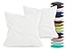 Produktbild npluseins 2er Pack Baumwoll Kissenbezug - Jersey - viele Farben 1331.1812, ca. 40 x 40 cm, weiß