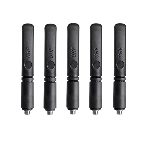 5 Pack PMAE4071 PMAE4071A UHF GPS Combination Stubby Antenna 470-512MHz 3.5 Inch for XPR3300 XPR3500 XPR7350 XPR3000 XPR3000e XPR7000 XPR7000e XPR7550 XPR7380 XPR7580 Two Way Radio