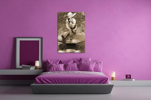 Toile sépia deyoli format drôle 90x60 ravivez vos plus beaux souvenirs - 3