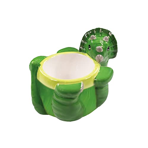 Crockery Critters Portauovo - Triceratopo di Deluxebase. Carino portauova in ceramica a forma di animale per bambini e adulti