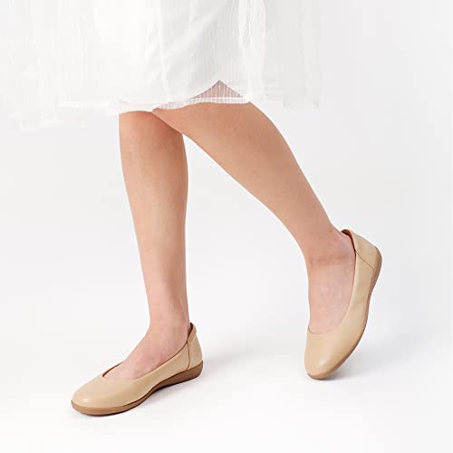Image of DREAM PAIRS Women's Comfortable Ballet Dressy Work Flats, Round Toe Slip on Office Shoes