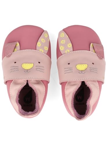 Bobux Soft Sole Hopsy 1021-141 Baby Krabbelschuhe aus Leder, Rosa/Pink (Lotus), Gr. 22-23 EU/XL