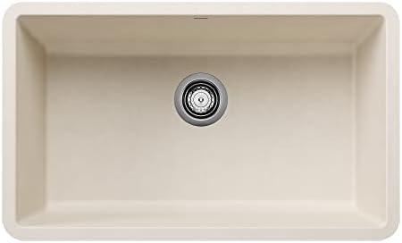 BLANCO 443083 Precis Silgranit 30” Single Bowl Undermount Kitchen...
