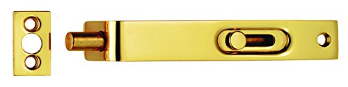 Carlisle Brass AA79 Flush Bolt (Sunk Slide), Polished Brass