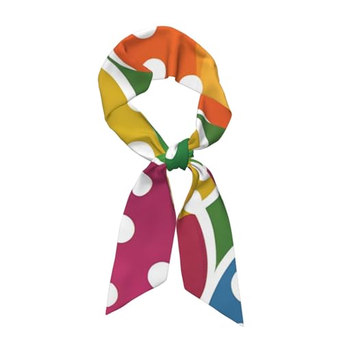 Pickleball Balls Colors Pattern Picture Women's Fashion Scarf - Head Hair Accessories Versatile Scarf for Women Valentine's Day and Mother's Day