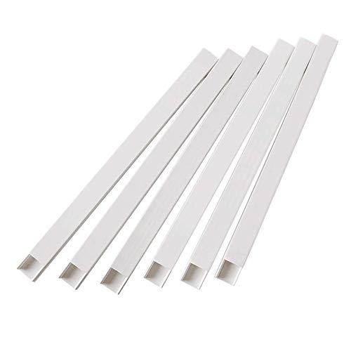 Canaletas para cables 2.4m| Canaleta Cables Adhesiva Blanco| Usado para ocultar cables pared TV para Home Office