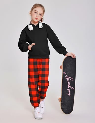 Image of Arshinet Girls 2 Piece Outfits Hoodie Sweatsuit Sets Oversized Sweatshirt and Baggy Fall Fashion Sweatpant with Pockets