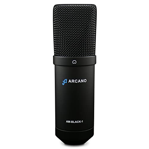 Microfone condensador USB com fio Arcano AM-BLACK-1