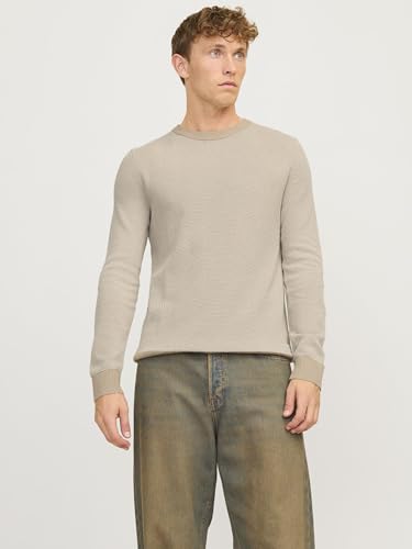 Pull en tricot Jack & Jones crème pour vos sorties urbaines - 2