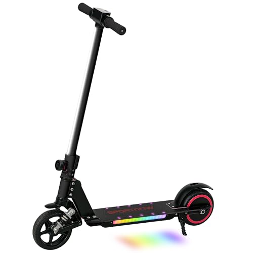 SPORTNOW Trottinette électrique pour Enfants 6-14 Ans, Scooter électrique Pliable pour Enfants, avec Double Frein, autonomie 6 km, Vitesse maximale 14 km/h,...