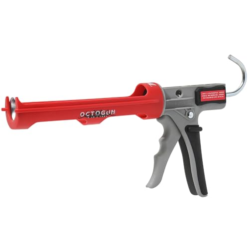 Newborn 215 Super Ratchet Rod Cradle Caulking Gun, 1/4 Gallon Cartridge, 6:1 Thrust Ratio