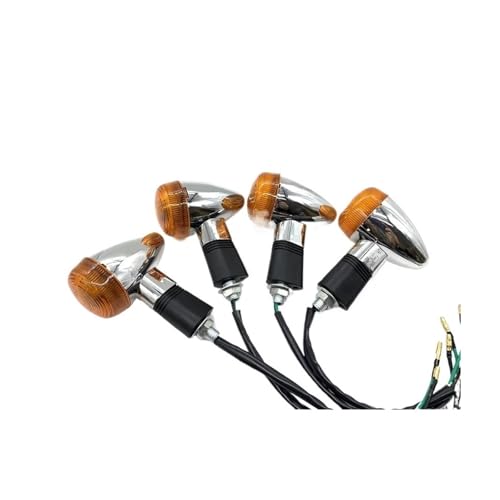 Clignotant moto finition custom chrome pour Kawasaki Vulcan et VTX 1300