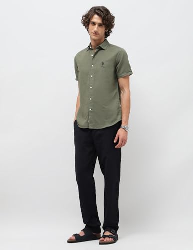 Image of U.S. Polo Assn. Denim Co. Men's Solid Regular Fit Shirt