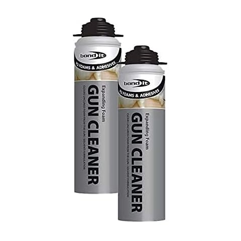 2 x Bond It 500ml Expanding PU Foam Gun Cleaner Contractors Grade Fluid Clean Cover